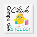 Compulsive Shopper Chick Magnets