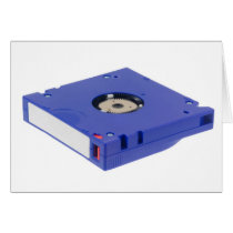 Computer backup tape greeting cards