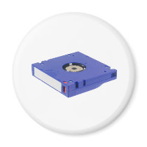 Computer backup tape fridge magnet