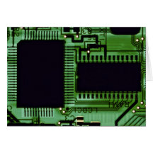 Computer board greeting card