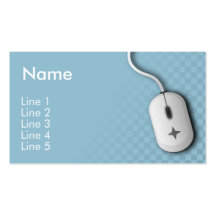 Computer Business (Blue) Business Cards