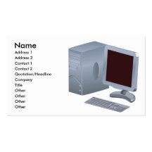 Computer business card design
