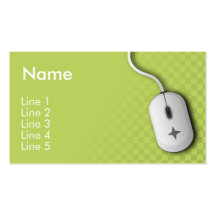 Computer Business (Green) Business Card Templates