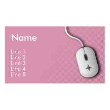 Computer Business (Pink) Business Cards