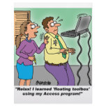 Computer Cartoon Gifts Letterhead Design