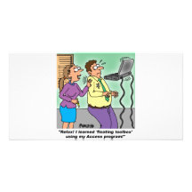 Computer Cartoon Gifts Photo Cards