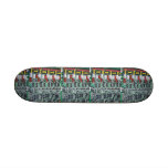 Computer Chip Print Skateboard