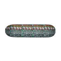 Computer Chip Print Skateboard