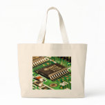 Computer Chips Circuits Boards Canvas Bags