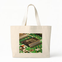 Computer Chips Circuits Boards Canvas Bags
