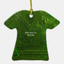 Computer Circuit Boad T-Shirt Ornament