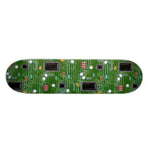 Computer Circuit Board Design Skate Decks