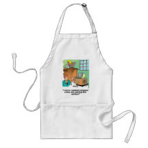 Computer Crime Cartoon Apron