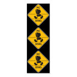 computer crossing (xing) sign bookmark business cards