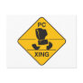 computer crossing (xing) sign postcard