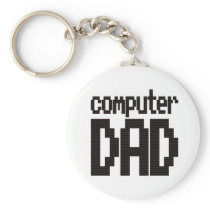 Computer Dad Keychain