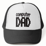 Computer Dad Trucker Cap Hat