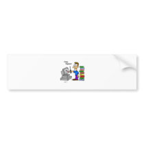 Computer Engineer Cartoon Bumper Sticker