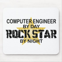 Computer Engineer Rock Star Mouse Pad