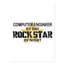 Computer Engineer Rock Star Post Cards