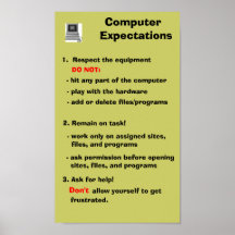Computer Expectations Posters