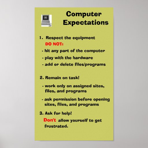 Computer Expectations Posters