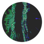 Computer Flare Round Sticker