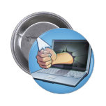 Computer Frustration Pinback Buttons