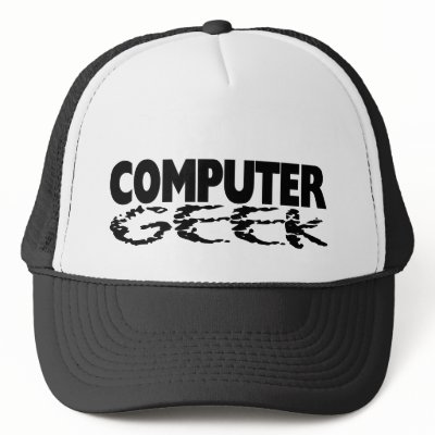 Computer Geek Trucker Hats by unique_guy_shirts