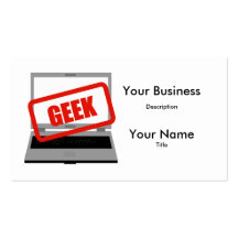 Computer Geek Laptop  Business Card