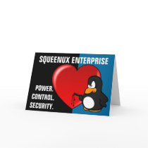 Computer Geek Valentine: Be Secure in Your Love Greeting Card