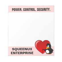 Computer Geek Valentine: Be Secure in Your Love Memo Notepads