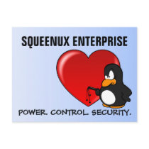 Computer Geek Valentine: Be Secure in Your Love Postcard