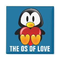 Computer Geek Valentine: Operating System for Love Refrigerator Magnet
