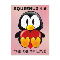 Computer Geek Valentine: Operating System for Love Postcards