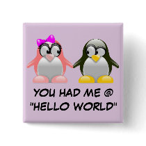 Computer Geek Valentine: Programming Language Love Pin