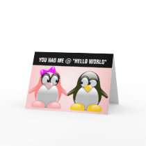 Computer Geek Valentine: Programming Language Love Greeting Cards