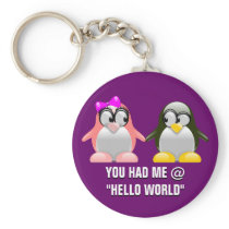 Computer Geek Valentine: Programming Language Love Keychain