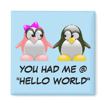 Computer Geek Valentine: Programming Language Love Fridge Magnets