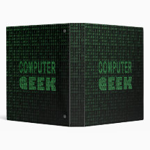 Computer Geek Vinyl Binders