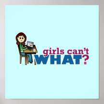 Computer Girl - Light Posters