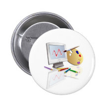 Computer Graphics Pinback Buttons