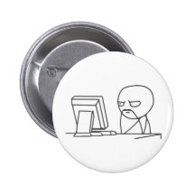 Computer Guy Meme‏ - Pinback Button