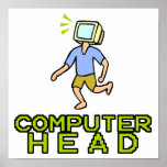 computer head poster