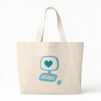 Computer Heart Bag by toxiferous