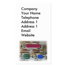 Computer Input Output Ports Business Card