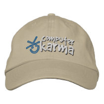 Computer Karma Hat Embroidered Hats