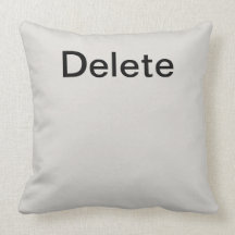Computer Key Delete Throw Pillows