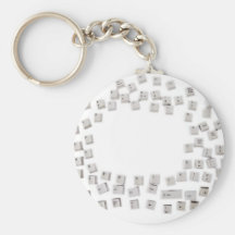 computer keyboard buttons keychain