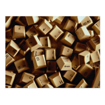 Computer keys post cards